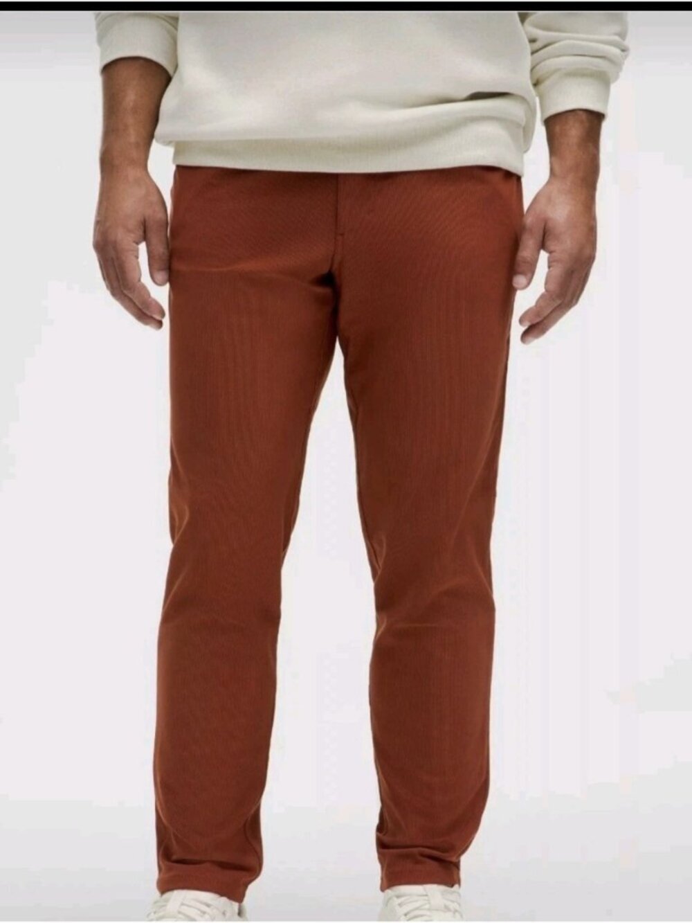 Lululemon Commission Slim Pant Men's 32x30 ABC Warpstreme Copper Brown